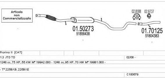 C100679024310 MTS Exhaust System Exhaust System