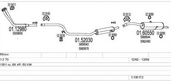 C100172012880 MTS Exhaust System