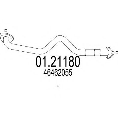 01.21180 MTS Exhaust System Exhaust Pipe