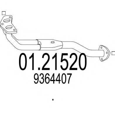01.21520 MTS Exhaust System Exhaust Pipe
