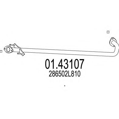 01.43107 MTS Exhaust Pipe