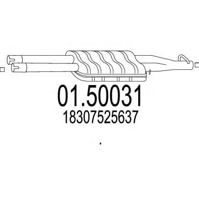 01.50031 MTS Gasket, intake/ exhaust manifold