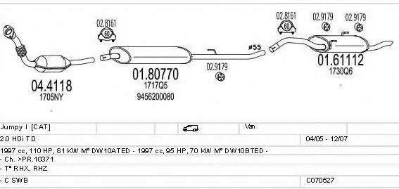C070527015663 MTS Exhaust System