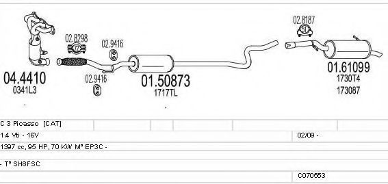 C070553024465 MTS Exhaust System