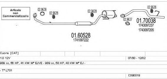C090019001388 MTS Exhaust System Exhaust System