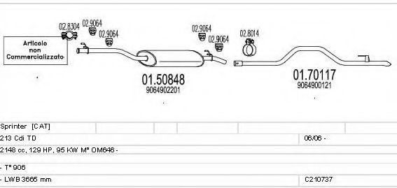 C210737022105 MTS Exhaust System Exhaust System
