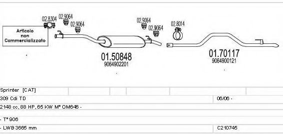 C210745022166 MTS Exhaust System