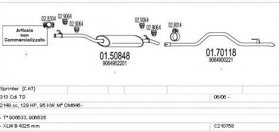 C210758022247 MTS Exhaust System Exhaust System