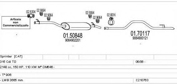 C210763022269 MTS Exhaust System Exhaust System