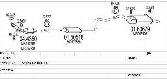 C230009004643 MTS Exhaust System Exhaust System