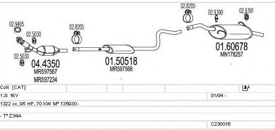 C230016004652 MTS Exhaust System Exhaust System