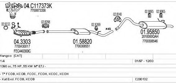 C280132006677 MTS Exhaust System Exhaust System