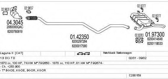 C280159006711 MTS Exhaust System