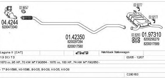 C280163006716 MTS Exhaust System Exhaust System