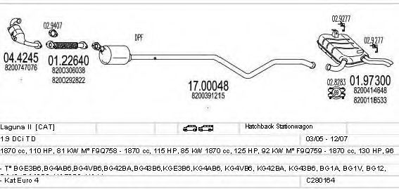 C280164006717 MTS Exhaust System Exhaust System