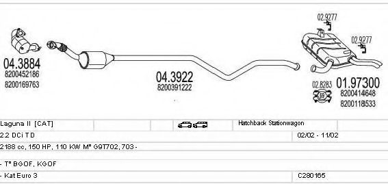 C280165006721 MTS Exhaust System