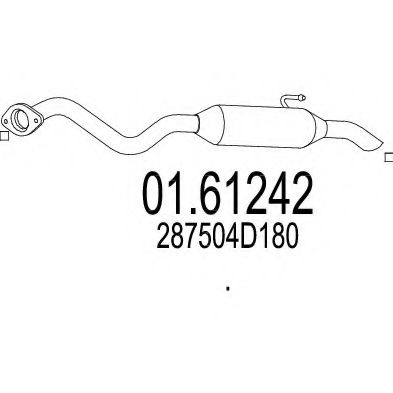 01.61242 MTS Exhaust System End Silencer