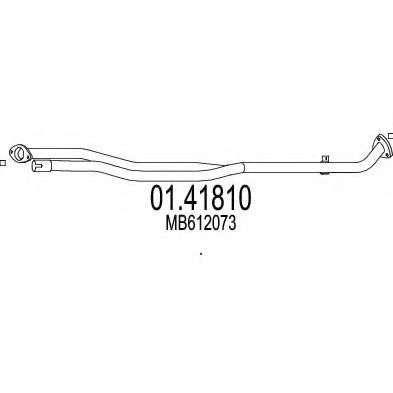 01.41810 MTS Exhaust System Exhaust Pipe