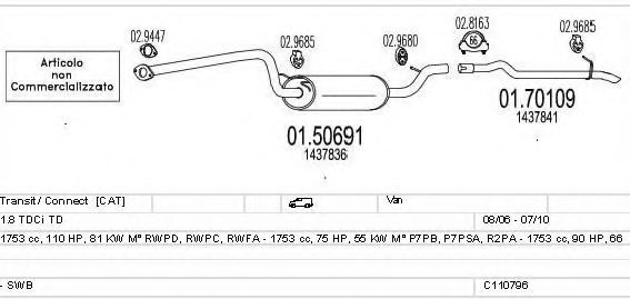 C110796011397 MTS Exhaust System
