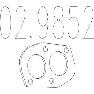 02.9852 MTS Gasket, exhaust pipe