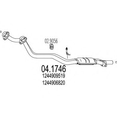 04.1746 MTS Exhaust System Catalytic Converter