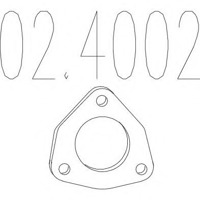02.4002 MTS Exhaust System Seal, exhaust pipe