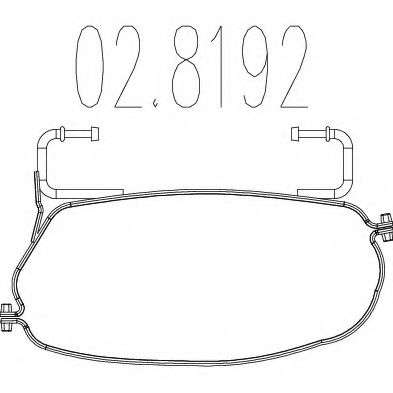 02.8192 MTS Holder, exhaust system