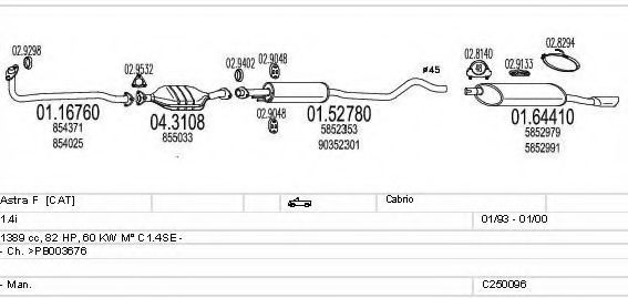 C250096005206 MTS Exhaust System Exhaust System