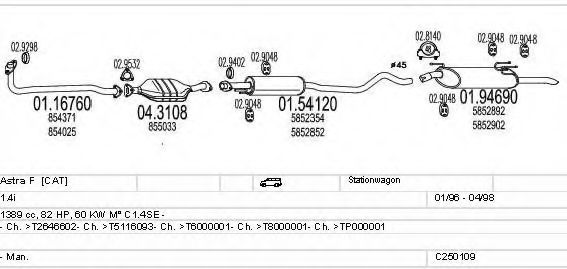 C250109005223 MTS Exhaust System Exhaust System