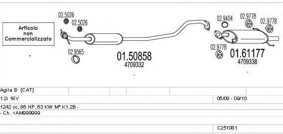 C251081022945 MTS Exhaust System