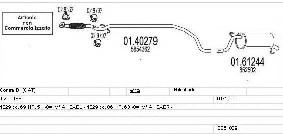 C251089024105 MTS Exhaust System Exhaust System
