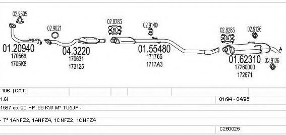 C260025005896 MTS Exhaust System