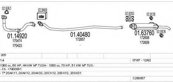 C260057005932 MTS Exhaust System Exhaust System