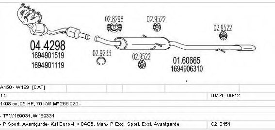C210151004233 MTS Exhaust System