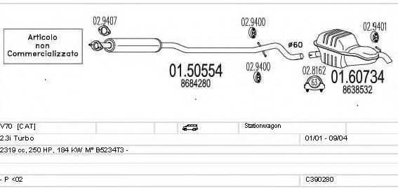 C390280010874 MTS Exhaust System Exhaust System