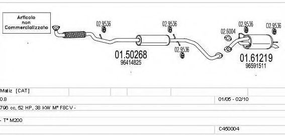 C450004013508 MTS Exhaust System