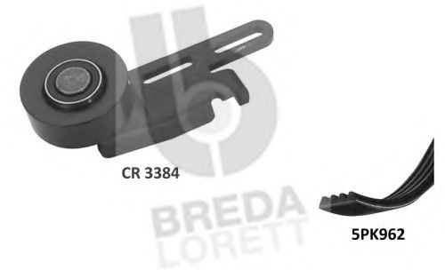 KCA0011 BREDA+LORETT V-Ribbed Belt Set