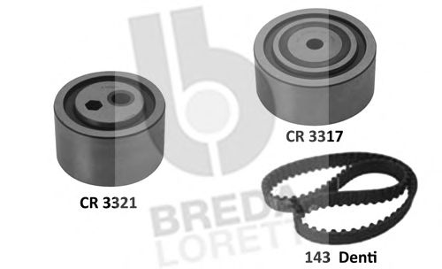 KCD0407 BREDA+LORETT Комплект ремня ГРМ
