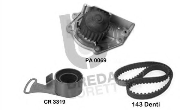 KPA0768A BREDA+LORETT Water Pump & Timing Belt Kit