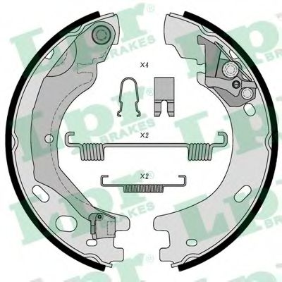 01030 LPR Brake Pad Set, disc brake