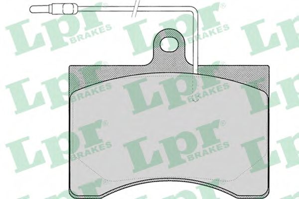 05P008 LPR Brake System Brake Pad Set, disc brake