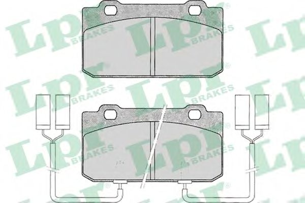 05P018 LPR Brake Pad Set, disc brake