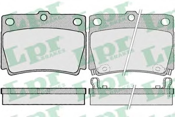 05P1029 LPR Brake Pad Set, disc brake