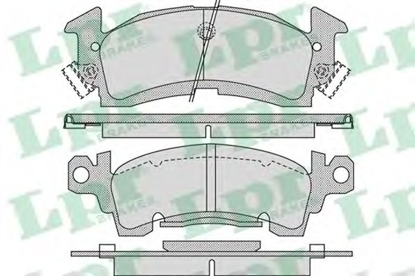 05P1032 LPR Brake Pad Set, disc brake