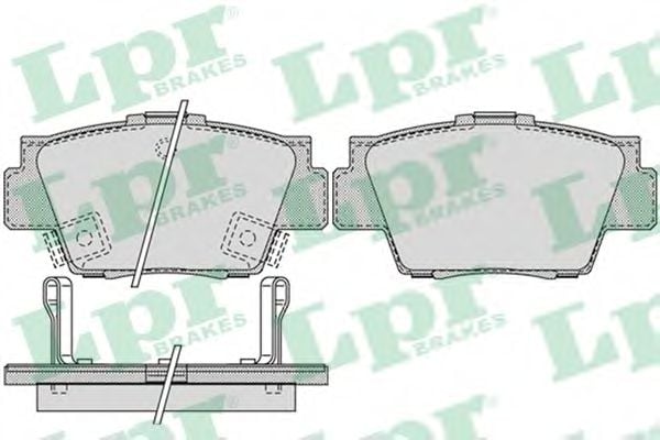 05P1038 LPR Brake Pad Set, disc brake