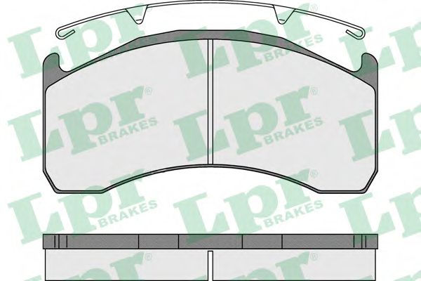 05P1178 LPR Brake Pad Set, disc brake