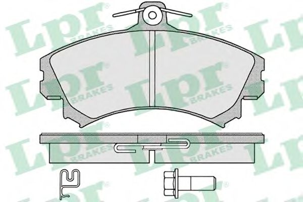 05P1221 LPR Brake Pad Set, disc brake