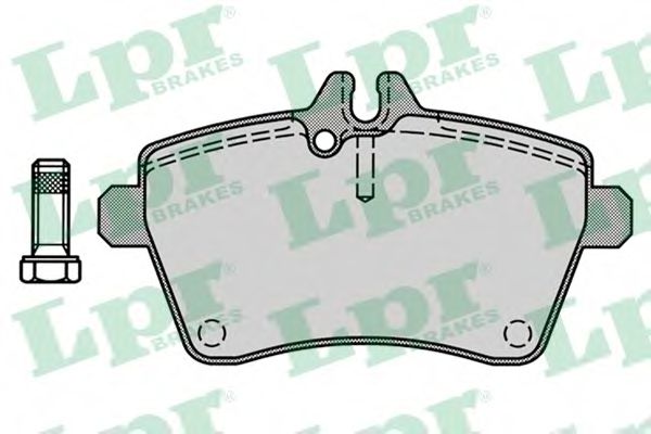 05P1242 LPR Brake System Brake Pad Set, disc brake