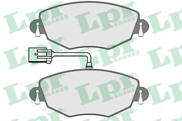 05P1302 LPR Brake System Brake Pad Set, disc brake