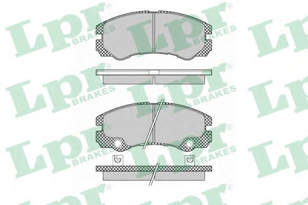 05P1353 LPR Brake Pad Set, disc brake